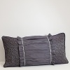 Highlighted by a ruffled center, this jacquard printed pillow complements the Waterford Dylan collection.