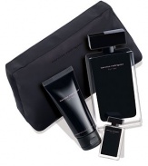 Narciso Rodriguez offers the ultimate elegant gift set featuring 3.3 oz. Eau de Toilette, 0.25 oz. miniature, new 1.6 oz. hand cream formula and a black couture pouch.