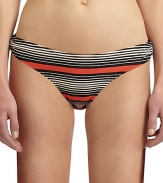 THE LOOKMulti-stripe printElastic waist and leg openingsSide O-ringsTHE MATERIAL80% nylon/20% spandexFully linedCARE & ORIGINHand washImportedPlease note: Bikini top sold separately. 