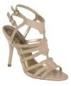 All dressed up and ready to go. Fergie's Jupiter sandals have a double ankle strap that makes them especially enticing.