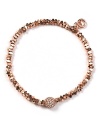 Work a gilded wrist and wear MICHAEL Michael Kors' rose gold pavé bracelet. Dressed up or down, the beaded bauble hints at bohemian glamour around the clock.