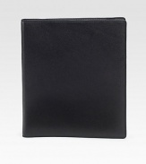 Sleek and compact in textured leather with a window opening so you never have to remove your iPad® 2 from its case. Designed exclusively for the iPad 2 Window opening Form-fitted construction 8.6W X 10.4H Made in Switzerland 