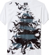 Fly by night. This Batman graphic tee from Ecko Unltd is the coolest way to pay homage to the Dark Knight.