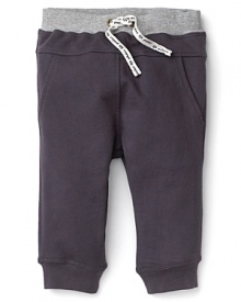 Casual style is easily achieved with slim fit sweatpants from Pearls & Popcorn.