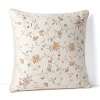 Detailed floral embroidery infuses this Lauren Ralph Lauren decorative pillow with heirloom luxury for a rich complement to your decor.