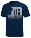 Loud and proud. Get the crowd going and cheer on your Detroit Tigers in this MLB graphic t-shirt from Majestic.