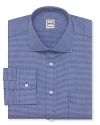 Ike Behar Mini-Check Dress Shirt - Classic Fit