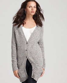 Long on luxury in an ultra-rich knit, this Theory cardigan is a sumptuous take on the season's 7-day essential.