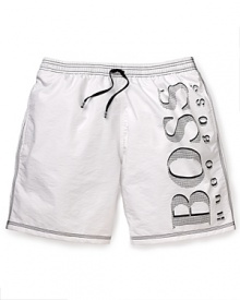 BOSS Black Killifish Boss Logo Bermuda Swim Trunk