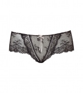 Channel vintage-inspired romance in these ultra-luxe lacy briefs from Elle MacPherson Intimates - All-over lace, thin waistband, wide side garters, front bow details - Perfect under virtually any outfit or paired with a matching bra for stylish lounging