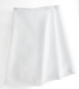 Coordinate a color scheme that works with your style. These crisp, white towels are as indispensable as your kitchen sink. Use them for wiping up spills, lining breadbaskets or even securing a bowl as you whisk! Limited lifetime warranty.