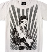 Capture that classic rock look with this Jimy Hendrix t-shirt from RIFF.