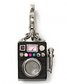 Let Juicy Couture's charming baubles customize your jewel box. Clip this bejeweled karaoke machine on your wrist to be a total frock star.