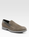 Show off your sporty side in this easy slip-on style constructed from soft-suede.SuedePadded insoleRubber soleImported