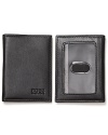 Pocket this handsome card holder and its dramatic contrast interior design for a stylish accessory you can't live without.