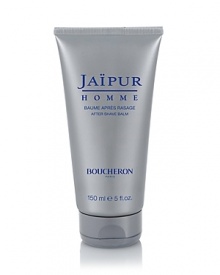 The Jaipur pour Homme After Shave Balm gives skin an immediate feeling of comfort and freshness with Lemon, Cinnamon and Wood accords.