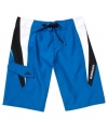 Sun, sand and style. Keep him looking good while he's having fun in the sun with these Quiksilver board shorts.