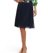 On-trend accordion pleats lend feminine structure to this Charter Club skirt. Pair it with a printed blouse for an of-the-moment look! (Clearance)