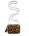 Great with a jeans and a jacket or a little black dress, this versatile leopard crossbody bag lets you show just a bit of your wild side.