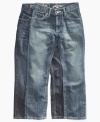 Buck up his style with these denim jeans from Request, perfect for finishing off his modern looks.