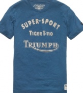 Your casual style wins out over the rest with this Triumph t-shirt from Lucky Brand.