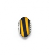 Black and yellow stripes in Murano glass add zing, with sterling silver logo-stamped rings. Donatella is a playful collection of charm bracelets and necklaces that can be personalized to suit your style! Available exclusively at Macy's.