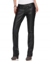 Get some rock n' roll flair with these Jou Jou faux leather black pants. For some extra edge, pair with boots.