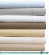 Ready for real luxury? Woven from pure Egyptian cotton, this indulgently soft, 600-thread count flat sheet is exquisitely designed and expertly tailored. Finished with delicate, open-stitch detailing at the hem. Mitered corners for a crisp, clean look. Woven with lustrous 2-ply yarn to achieve total thread count.