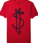 Makin' it rain. This graphic t-shirt from DC Shoes lets you cash in on hip casual style.