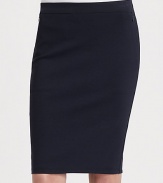 Timelessly tailored pencil skirt has an elastic waistband and some serious stretch. Elastic waistbandAbout 22 long72% viscose/23% polyamide/5% elastaneDry cleanImported of Italian fabricModel shown is 5'10 (177cm) wearing US size 2.