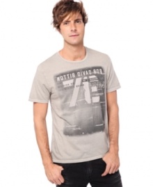 Age is just a number. With time on your side is this short sleeve t-shirt by Buffalo David Bitton.