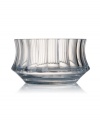 Luxury within reach. Deep olive cuts shape the handcrafted Central Park bowl, offering the exquisite crystal of Rogaska and contemporary grandeur of Trump Home.