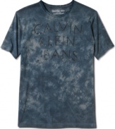 In a moody tie-dye, this Calvin Klein t-shirt instantly updates your basics.