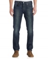 Here's the skinny on men's jeans: slim is in with this pair of denim from Levi's.