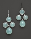 Seafoam chalcedony, set in sterling silver, echos the color of the summer sky. By Elizabeth Showers.