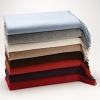 Super soft and luxurious, this cashmere throw is great for those chilly nights. In a wonderful array of colors, it comes in a gift box.