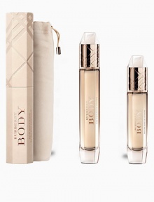 A deep and intense concentration of Burberry Body Eau de Parfum for a luxuriously rich and long-lasting scent. Top notes of green absinthe, exquisite peach and refined freesia. Floral heart notes of natural rose absolute and iris, enriched with warm sandalwood. Sensual base notes of woody cashmeran, creamy vanilla, seductive amber and musk. 