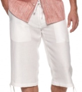 Get classic surfer style with these long shorts from Perry Ellis.