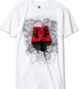 Break out of the basics and shed some light on cool casual style with this graphic t-shirt from DC Shoes.