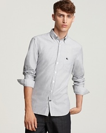 A classic shirt for the modern man, courtesy of the brand that's practiced in timeless wearability. From Burberry.