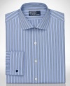 Distinguish your style with sophisticated flair. French cuffs set this Polo Ralph Lauren dress shirt apart.