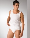 Classic tank top undershirt. In soft cotton.