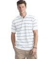 A bold choice for spring and summer, this striped deck shirt from Nautica brightens up your warm weather rotation.