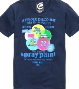 Put a fresh new coat on your casual wardrobe with this bring, fun T shirt from Ecko Unltd.