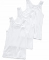 She can never have enough white tank tops. This Greendog tank three-pack is the ultimate Summer must-have.