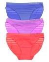 A basic bikini with tonal stripe detail in fun fashion colors!