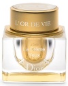 See for yourself the miracle of L'Or de Vie just for eyes. The most precious vital ingredients nature has ever given to beauty. Anti-oxidant rich and extravagantly luxurious. Sourced from the legendary white grape vineyards of Château d'Yquem. Souffle-light yet highly concentrated to absorb instantly into the delicate, age-prone eye area.