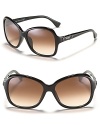 Tod's oversized rectangle sunglasses are just the fashion-forward design you've been after.