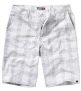 Take a walk in this dressy walk short by Quiksilver.