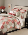 Warm up your room with the spicy palette and intricate patterns of Martha Stewart Collection's Sultana duvet cover set. An allover medallion print brings to mind the artistry of ancient tiles for a look you'll love for seasons to come. The printed duvet cover reverse coordinates with the matching bedskirt.